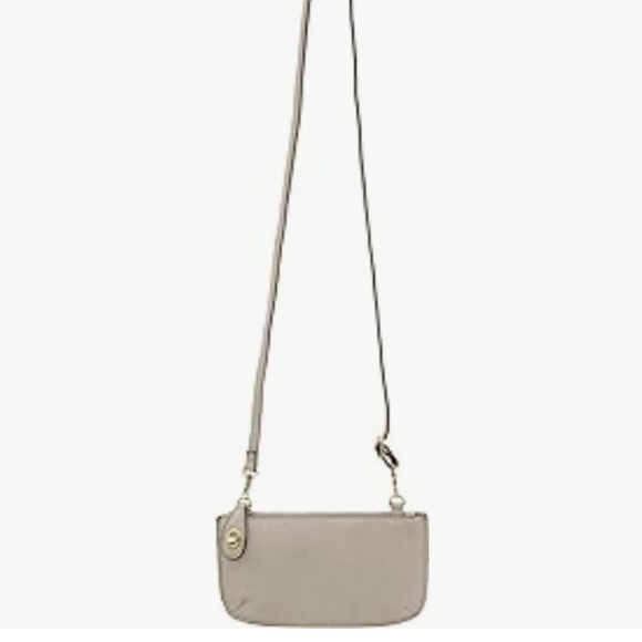 Joy Susan- Pebbled Vegan Leather Crossbody/Wristlet/Clutch (Gray) - Picture 4 of 4